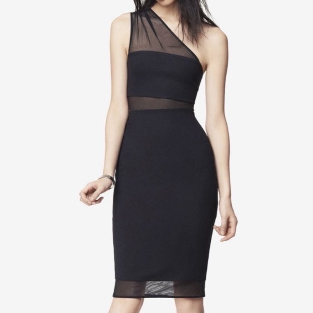 Express One Shoulder Bodycon Dress
Size 2
Black
